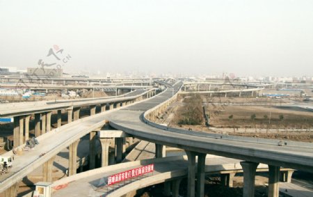 交通枢纽上海高架虹桥图片