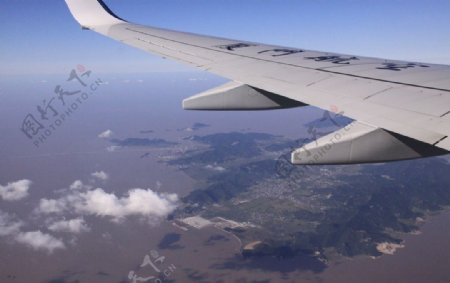 飞机上俯视岛屿图片