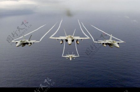 F18战斗机编队图片