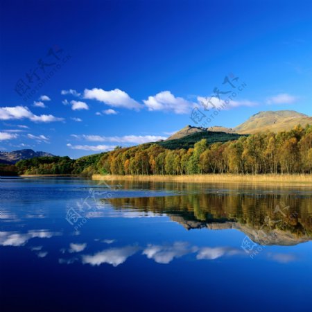 湖光景色图片