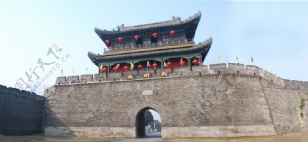 荆州古城风光图片