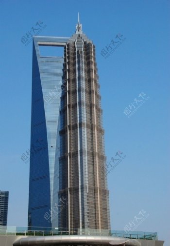 上海浦东陆家嘴环球金融大厦金茂大厦图片