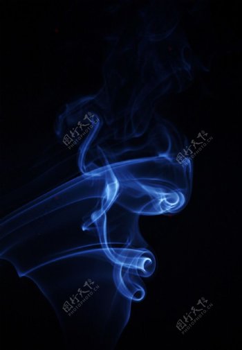 蓝色烟雾图片
