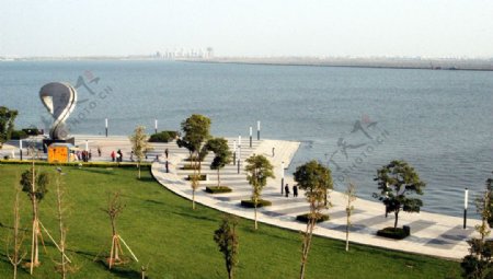 苏州园区金鸡湖新貌图片