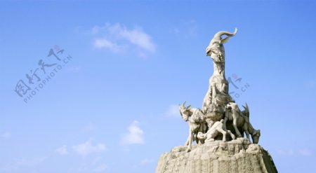 中国广州五羊石像图片