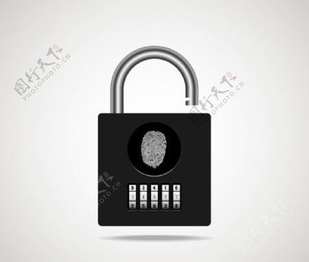 创意指纹密码锁图片