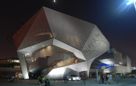 上海世博会德国馆及夜景图片