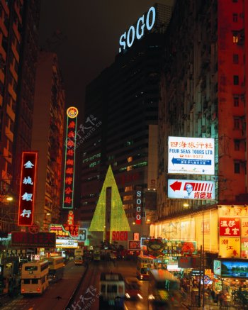 香港夜景图片