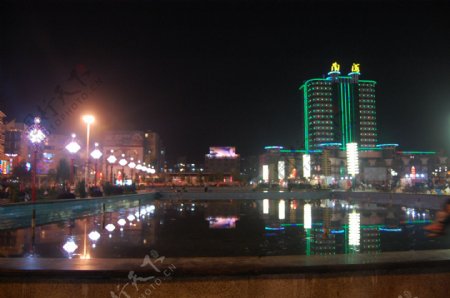 蓝山县城夜景图片