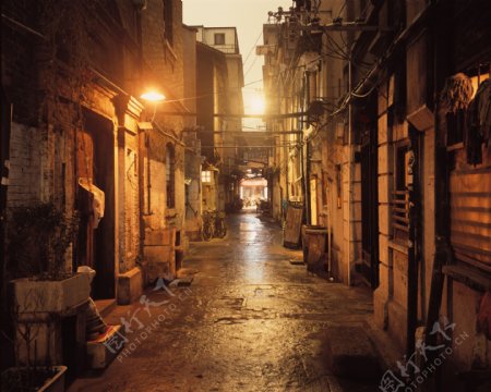 上海老街路灯图片