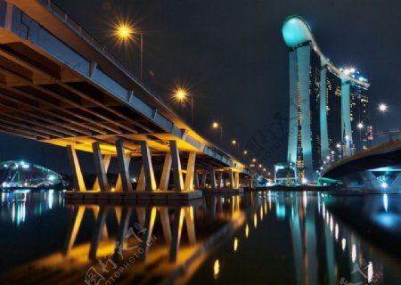 新加坡滨海湾景观图片