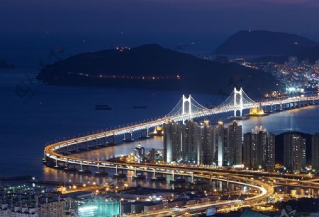 韩国釜山城市风景图片