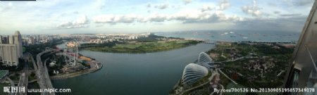 新加坡河出海口风光图片