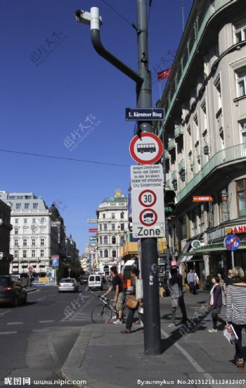 维也纳市区克恩顿大街图片