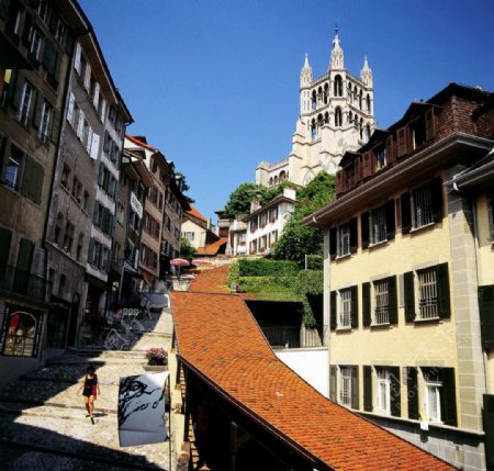 瑞士小镇风貌图片