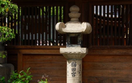福冈栉田神社石灯图片