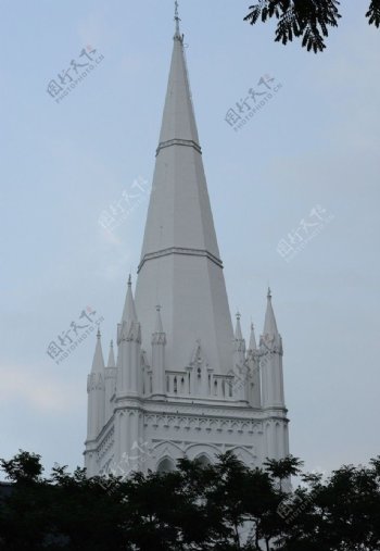 新加坡圣安德烈大教堂的顶部图片