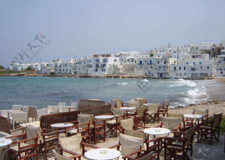 希腊海滩图片