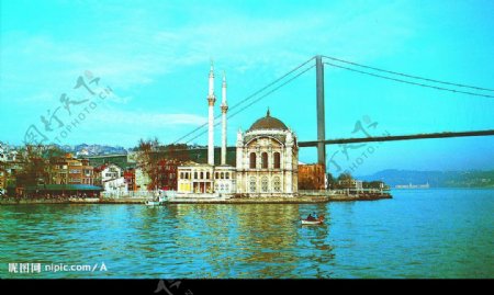 博斯普鲁斯海峡沿岸清真寺土耳其图片