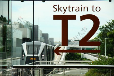 新加坡樟宜机场轻轨skytrain图片