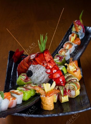 龙虾寿司宴图片