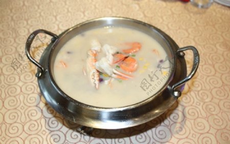 阴米虾蟹煲杂粮图片