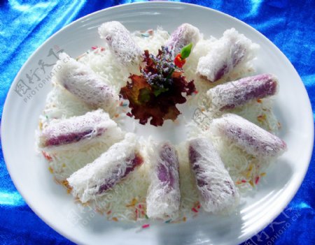 日式紫薯卷图片