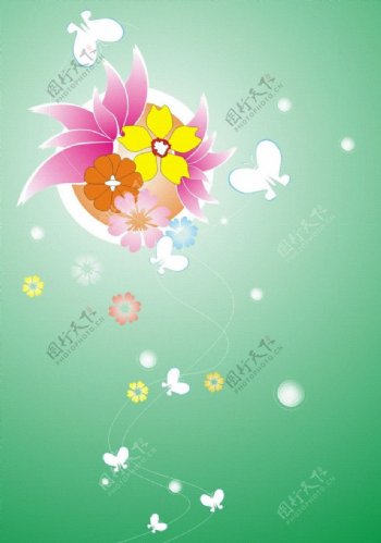 蝶恋花装饰图案图片