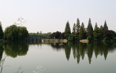 未央湖水景图片