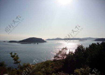 长岛日落图片
