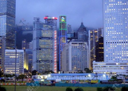 香港中银大厦夜景图片