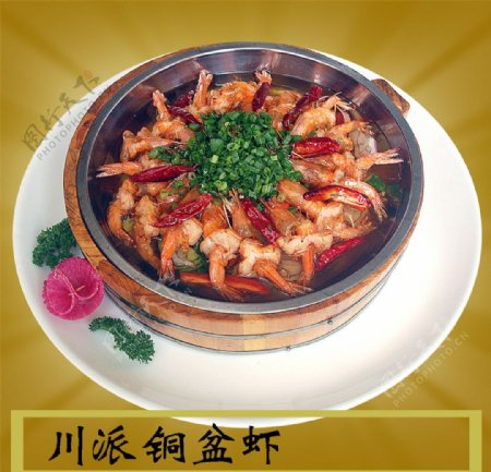 川派铜盆虾图片