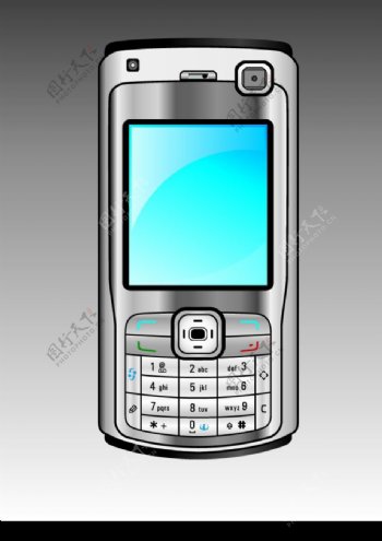 矢量诺基亚N73手机图片