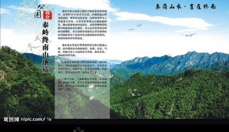 秦岭公园风景原创图片