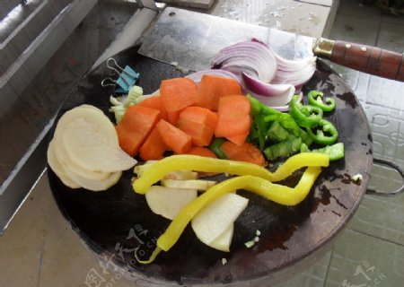 切蔬菜图片