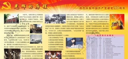 庆祝建党90周年光辉的历程图片