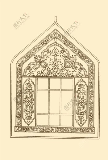 新疆民间建筑装饰图案图片
