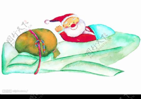 圣诞老公公人物卡通欢乐图图片