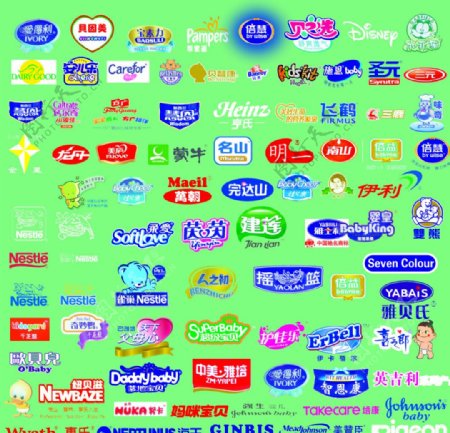 奶粉各品牌商标图片
