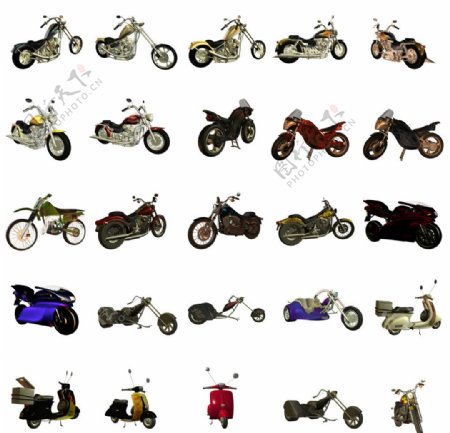 高清摩托车PSD图片