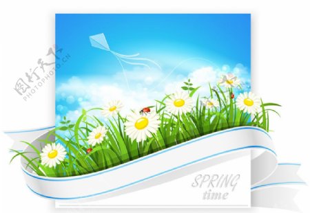 春夏自然卡片图片
