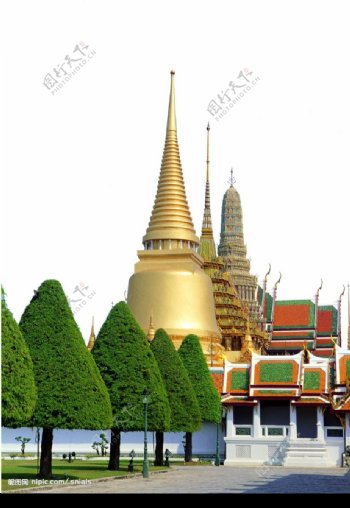 泰国风情建筑去背图片