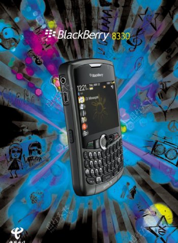 电信黑莓8330手机图片