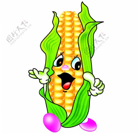卡通玉米图片