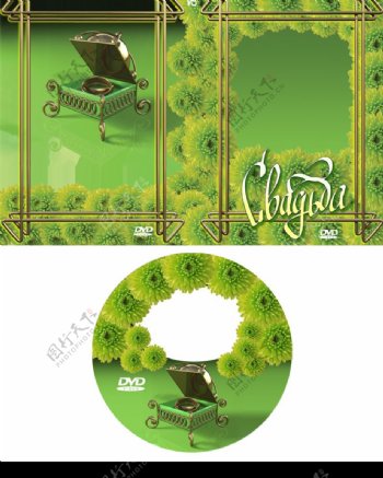 DVD光盘封面之绿图片