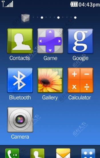 LG手机功能表界面UI图片