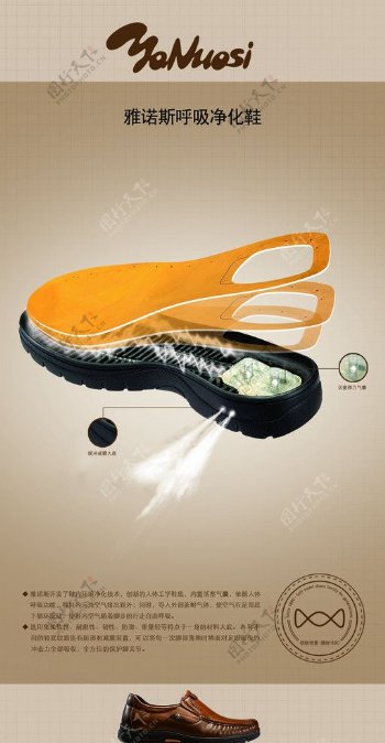 雅诺斯鞋子形象画图片