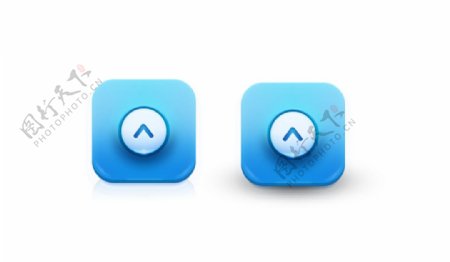 纯蓝质感icon图标设计