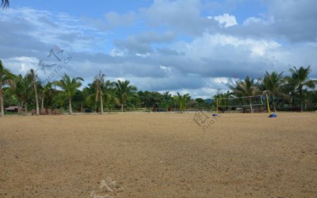 沙滩排球广场