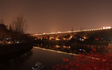 南京古城墙夜景